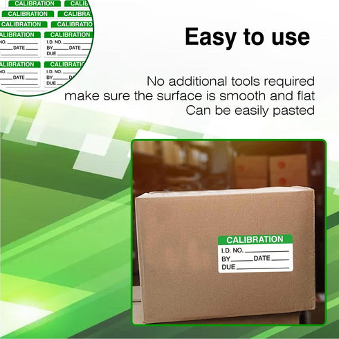 Self Laminating Calibration Labels 2 X 1 Inches - Write-on Calibration Stickers with Cover for for NIST Calibration, ISO-900 Calibration 128 Label...
