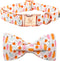 Elegant little tail Halloween Dog Collar, Fall Dog Collar Orange Pumpkin Holiday Pet Dog Collar Dog Bow Collar Pet Durable Adjustable Girl Boy Dog...