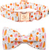 Elegant little tail Halloween Dog Collar, Fall Dog Collar Orange Pumpkin Holiday Pet Dog Collar Dog Bow Collar Pet Durable Adjustable Girl Boy Dog...