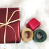 CREATRILL 3 Rolls Red Green Kraft 1/4" by 492 Feet Raffia Ribbon/String, 164 Feet Each Roll, Packing Paper Twine for Christmas...