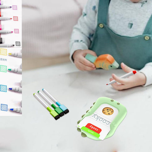 Talking Flash Cards Reusable Writing Drawing Montessori Toys for Toddlers Learning Toys for Pocket Speech Therapy Toys for Ages 1-6 Year Old Kids,...