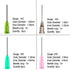 20Pcs Syringe Blunt Tip Needle and Cap - 1ml Syringes 14ga 16ga 18ga 20ga Blunt Needles- Oil or Glue Applicator...