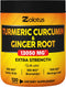 6 in 1 Turmeric Curcumin + Ginger Capsules, 95% Curcuminoids, Equivalent to 13050mg, with Ginger, Garlic Bulb, Bromelain, Moringa, Black Pepper, J...