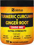 6 in 1 Turmeric Curcumin + Ginger Capsules, 95% Curcuminoids, Equivalent to 13050mg, with Ginger, Garlic Bulb, Bromelain, Moringa, Black Pepper, J...
