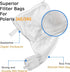 Pool Cleaner Bag for Polaris 360 Bag Replacement - Pool Cleaner Parts All Purpose Zippered Bags for Polaris 360, 380 Bags / 2 Pack...