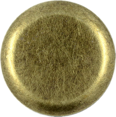 Bezelry 12 Pieces Beveled Edge Antique Brass Metal Shank Buttons. (25mm (1 inch))...
