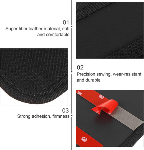 VICASKY 2pcs Car Net Pocket Side Clutter Scattered Storage Pocket Pouch Phone Holder Mini Car Sticky Organizer Mesh Pocket for Car, Car Seat Gap I...
