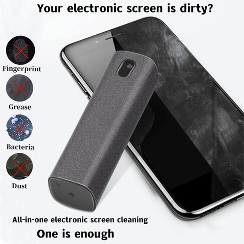 3 in 1Fingerprint Proof Screen Cleaner Tool, Touchscreen Electronic Screen Cleaner, All in One Cleaning Kit with Microfiber and Soft Fiber Flannel...