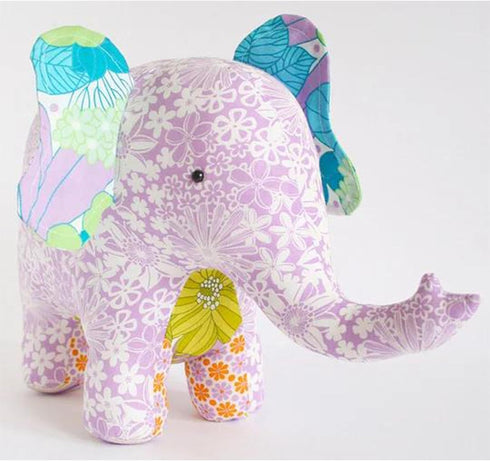 Lovely Elephant Decor Template, Sewing Patterns for Beginners Templates, DIY Cute Elephant Toy Make, Good Memories and Gifts for Children (10 inch...