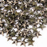 Beadsland Hotfix Iron On, Flat Back Stars Studs - 1/4" Flatback Glue on Studs 500pcs (Gun Grey, 8x8mm)...