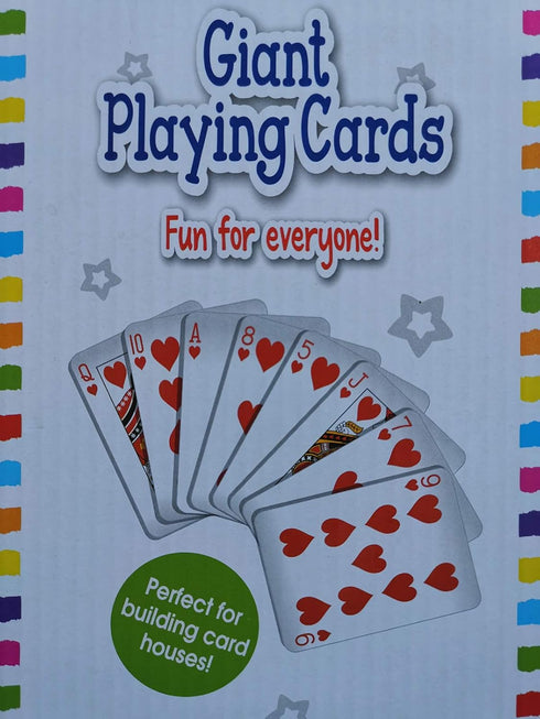 Giant Playing Cards for Kids-4 inches X 7 inches-Oversize Big Foam Cards Set...