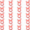 20PCS Red Snail Shaped Three Hole Multi Purpose Rope Buckle Windproof Buckle Anti Slip Tightening Bundling Buckle Canopy Rope Buckle Adjustment Pi...