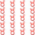 20PCS Red Snail Shaped Three Hole Multi Purpose Rope Buckle Windproof Buckle Anti Slip Tightening Bundling Buckle Canopy Rope Buckle Adjustment Pi...
