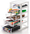 Hedume Desktop Drawer, Clear 5 Drawer Desktop Storage Unit, White Frame with Clear Drawers, Drawer Unit...