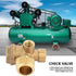 Air Compressor Check Valve, 3-Way Brass Male Threaded Air Compressor Check Valve Tube Central Pneumatic Tool G1/2" x G3/8" x G1/8"...
