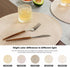 FunWheat Round Braided Placemats Set of 6 Table Mats for Dining Tables Woven Washable Non-Slip Place mats 15 inch(Beige, 6pcs)...
