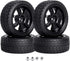 PreGlued 12mm Hex Hubs Wheel Rims&2.64" Rubber Tires for 1/10 On-Road Touring Car Drift for Traxxas 4tec 2.0 3.0 Tamiya TT02 TT01 HPI RS4 HSP Flyi...