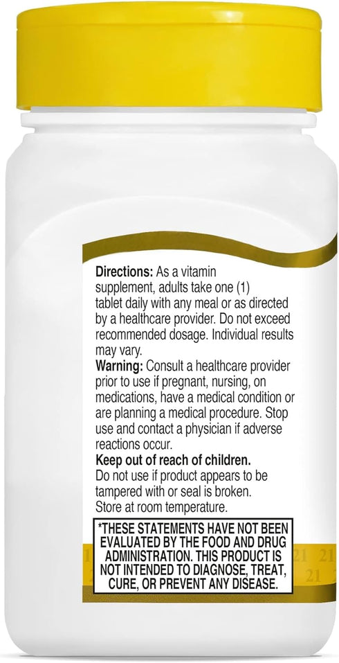 21st Century Healthcare, B Complex Plus Vitamin C, Tablets 100 Count (Pack of 1)...