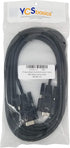 YCS basics Black DB9 9 Pin Serial / RS232 Male/Female Extension Cable (15 Ft)...