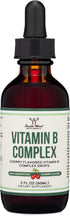 Double Wood Supplements Liquid Vitamin B Complex - 2 Month Supply - Max Absorption - B3, B6, B7 (Biotin), B9, and Vitamin B12 - Cherry Flavor - 2 ...