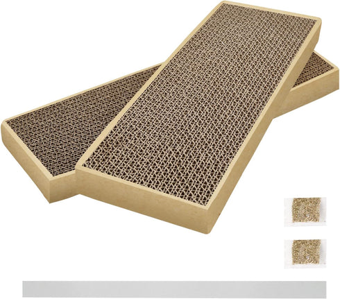 Splicing Cat Scratch Pad: Cat Scratchers for Indoor Cats and kitten, 2 Pack Cat Scratching Pad, Cat Scratcher Cardboard, Cat Scratching Pad, Premi...
