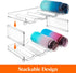 Lifewit Stackable Water Bottle Organizer/Holder for Cabinet Fridge, Kitchen Pantry Organization and Storage, Plastic Wine Racks, Tumbler Travel Mu...