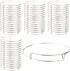 Tosnail 120 Pack Expandable Blank Bangle Bracelet, Adjustable Wire Bangle for DIY Jewelry Making - White K...
