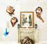 3D Wall Decals Stickers Vivid Decors Murals (Cat) for Room Home Removable Wall Art Decals Wall for Kids Rooms DIY Home Decoration (Cat)...