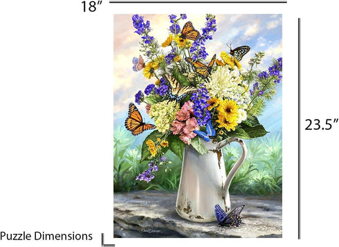 Springbok Puzzle to Remember - Alzheimer & Dementia Activity - 36 Piece Jigsaw Puzzle Butterfly Blossom - Made in USA...