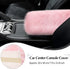 6 Pieces Fluffy Steering Wheel Covers Winter Wool Fur Handbrake Cover Warm Gear Steering Wheel Cover Console Seat Belt Shoulder Pads Accessories F...