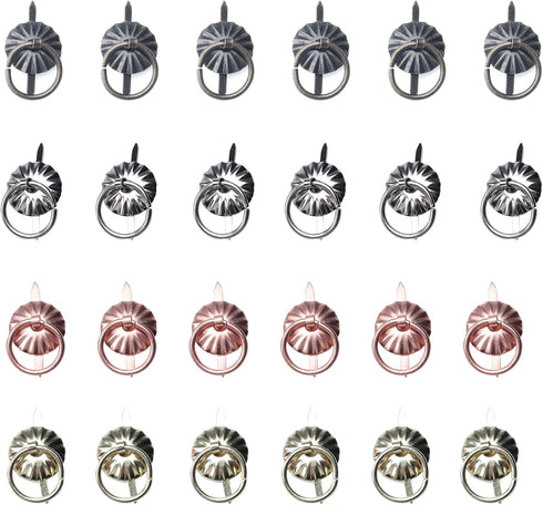 Ruwado 40 Pcs Metal Brad Fasteners with Pull Rings Large Paper Fasteners for DIY Art Crafting Project Drawer Decorative Scoreboard Kitchen Bathroo...