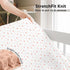 Pack and Play Sheets Fitted, 2-Pack Mini Crib Sheets - Pack N Play Sheets, Organic Fitted Crib Sheet for Pack and Play Mattress, Playard Baby Crib...