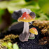 Fairy Mushroom Miniature Mushrooms Ornaments Hedgehog Outdoor Mushroom Figurine Fairy Garden Accessories Decor Small Garden Decoration...
