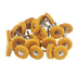Luo ke 20 Pcs Little Buffing Wheel, 1/8 Inch Cloth Polishing Wheel for Rotary Tools includes Dremel (Yellow)...