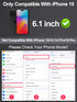 Compatible for iPhone 15 Screen Protector 6.1 inch, Anti Blue Light HD Tempered Glass Screen Protector Easy Installation, Case Friendly, 2 Pack......
