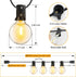 Ollny 25FT Outdoor String Lights, Waterproof Connectable Shatterproof Outside Light with 13 Edison + 1 Spare LED Bulbs Plug in, Patio Lights for I...