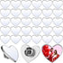 30 Pcs Sublimation Blank Pins DIY Button Badge Kit Sublimation Silver Blank Aluminum Sheet with Butterfly Pin Backs for DIY Craft Jewelry Lapel Ma...