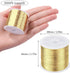 MIKIMIQI Jewelry Wire - 328Ft, 26 Gauge, Tarnish Resistant, Copper, 0.4mm X 100m (Gold)...