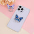 2 Pcs Butterfly Cell Phone Ring Holder 360° Rotation Zinc Alloy Bling Finger Kickstand Cute Fashion Beautiful Phone Ring Grip Universal Compatible...