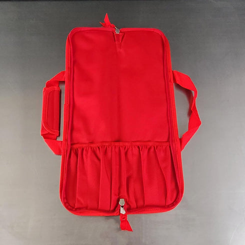Ergo Chef 5 Pocket Chef Knife Case Roll Bag Bi-Fold (Red) Lightweight - Durable Nylon / Polyester Blend– Perfect for the Busy Traveling Chef...