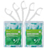 Dental Floss Picks, 2 Travel Floss Cases,100 Counts,Each Individually Wrapped, Dental Flossers,Floss Sticks,Tooth Floss,Dental Sticks,Teeth Flosse...