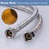 Faucet Supply Lines 3/8" to 3/8" Female Compression Thread 1 Pair, ARCORA 9“ Faucet Hose Connects Kitchen Bathroom Sink to Water Supply...