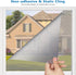 One Way Window Film, Privacy Mirror Reflective Unidirectional Fluoroscopy Tint, Sun UV Ray Blocking Heat Control Glass Cover, Cling Non Adhesive T...