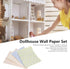 4 Sheets Dollhouse Wallpaper,Dollhouse Wallpaper for 1/12 Scale Dolls House,Different Patterns Lovely Miniatures Dolls House DIY Decor Accessories...