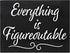 JennyGems Everything is Figureoutable Wooden Sign - Inspirational Home Office Desk Decor & Uplifting Gift, 8x6 Farmhouse - Made in USA...