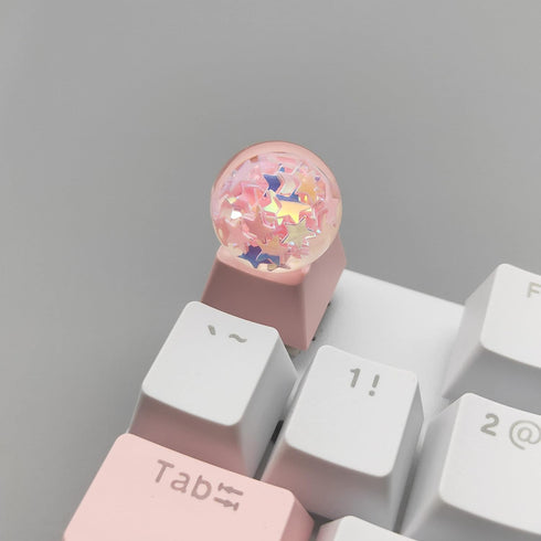 Crystal Ball Keycap Esc keycaps DIY Personality Custom Keycap Replacement Bottom Keycaps Gift for Cherry Mx Switch...