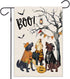 Halloween Boo Garden Flag Dogs Spooky Double Witch Hat Sided Burlap for Outside Farmhouse Decor for Outdoor Holiday Decoration Yard Flags (Boo 12"...