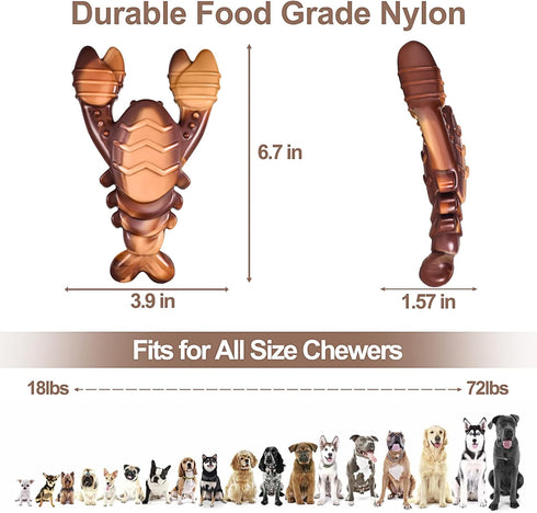 PETSTA Indestructible Dog Toys for Aggressive Chewers, Extreme Tough Dog Toys for Large Dogs, Real Beef Flavored, Dog Bone for Medium/Large Dogs B...