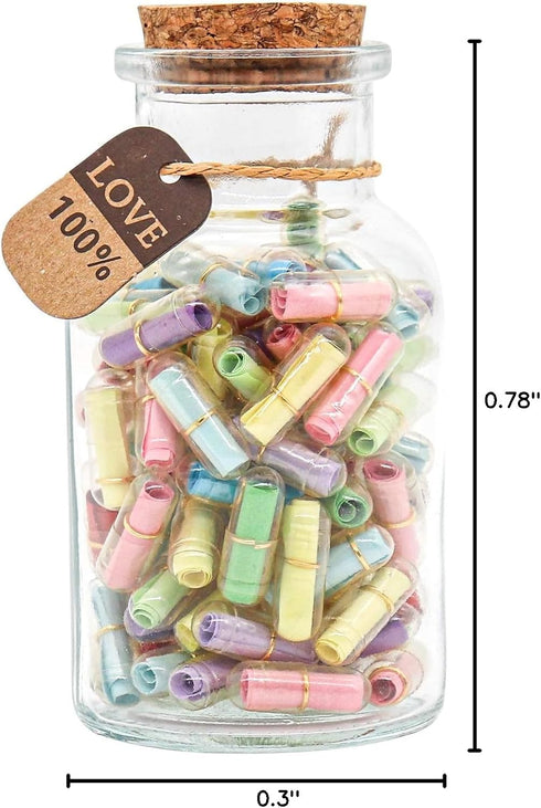 Capsule Letters Message in a Bottle - Cute Things Gifts for Boyfriend/Girlfriend - Love Letter for Anniversary, Birthday,Valentines Day, Mother's ...