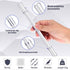 2 Pieces Spinning Pen Rolling Finger Rotating Pen Gaming Trick Pen Mod with Tutorial No Pen Refill Stress Releasing Brain Training Toys for Kids A...